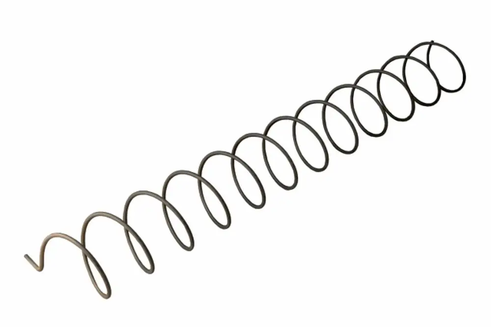 Reinigungsfeder mit spiraliger Form, hergestellt von Wolf, geeignet zur Reinigung von Geräten oder Behältern. Das Bild zeigt die Feder ohne spezifische Maße oder Details.